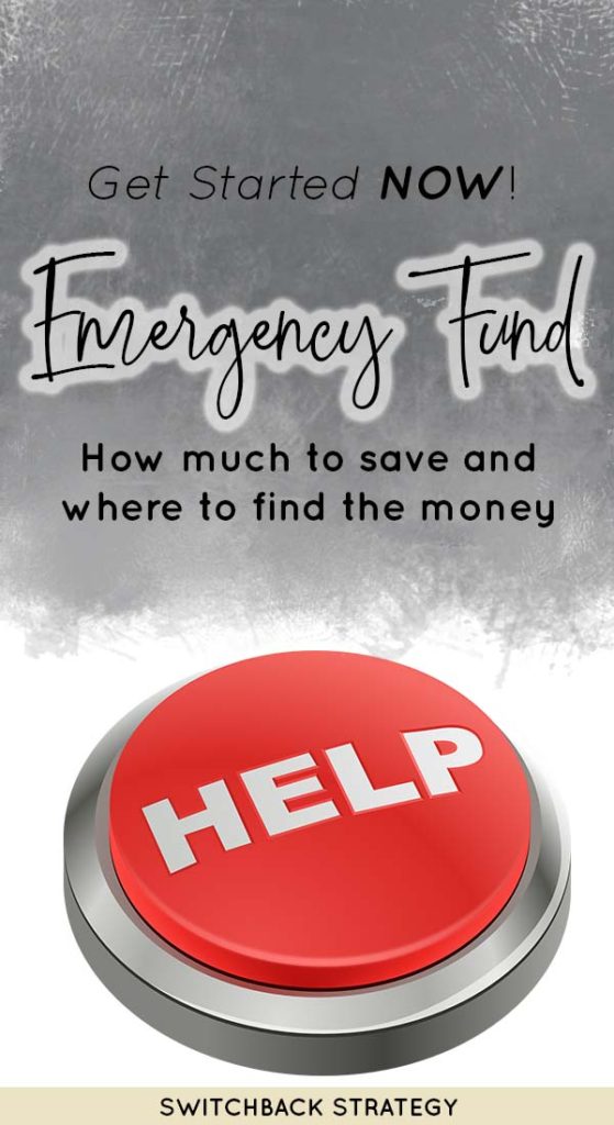 Red HELP button. Emergency Funds: How much to save and how to do it, making the most of your finances for added security. www.switchbackstrategy.com