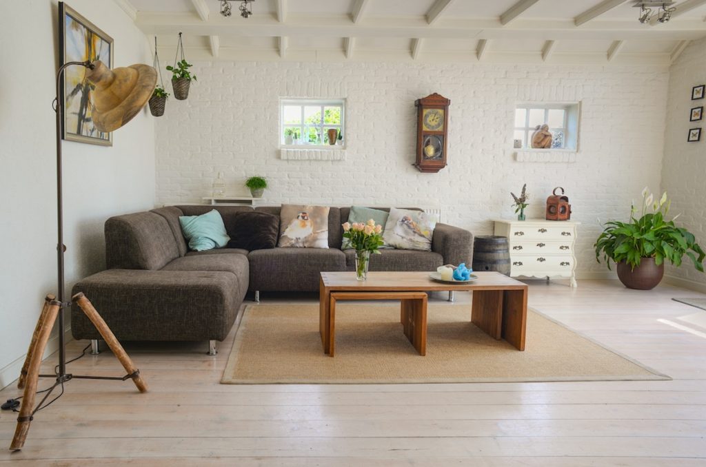 Staged living room