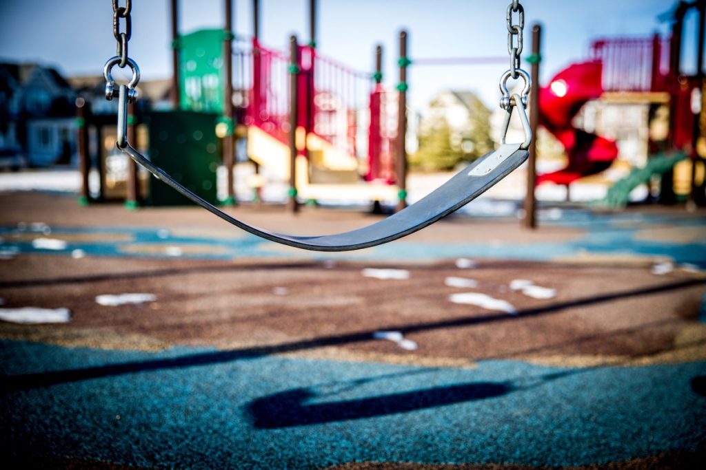 Park Switch on colorful playground background